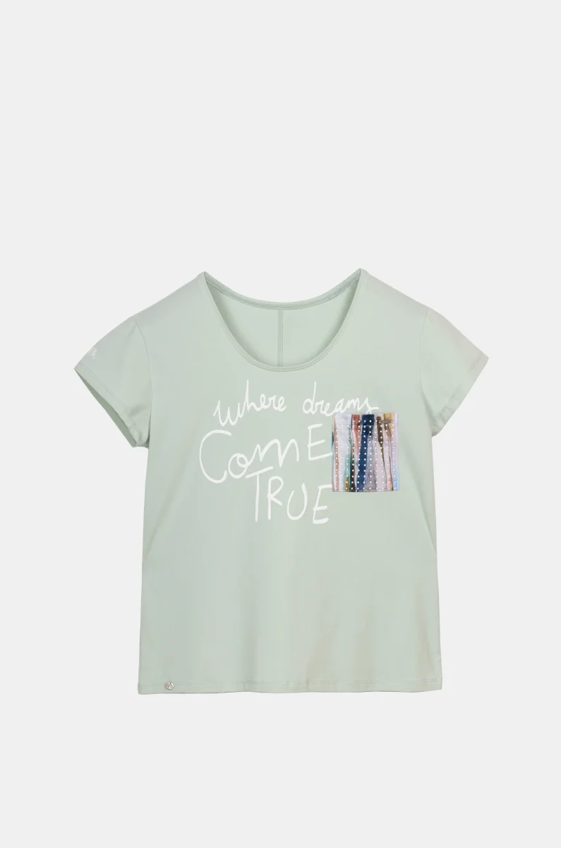 Camiseta verde Studio - Imagen 2