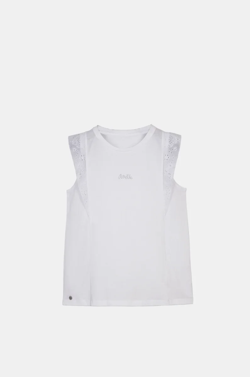 Camiseta sin mangas blanca Anekke - Imagen 2