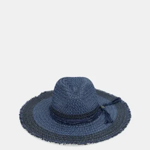 Sombrero rafia bicolor