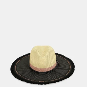 Sombrero rafia combinado