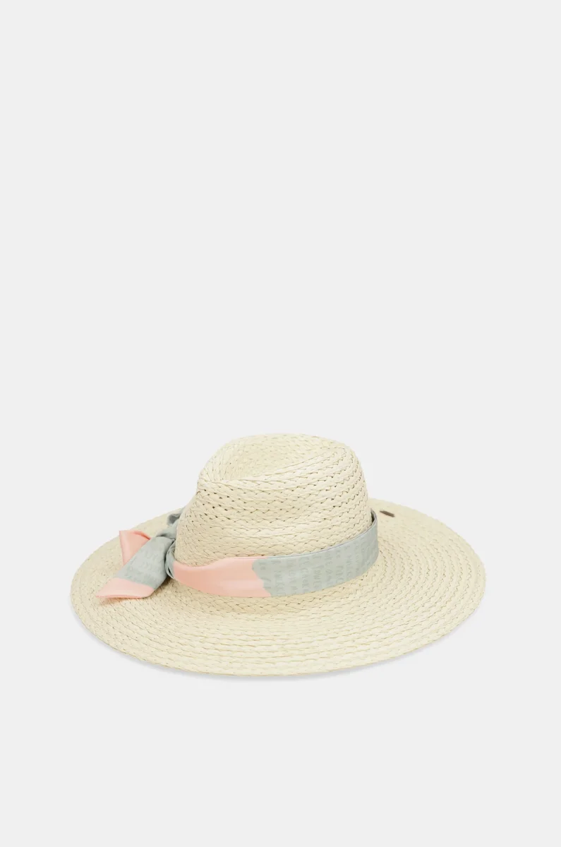 Sombrero rafia crudo - Imagen 4