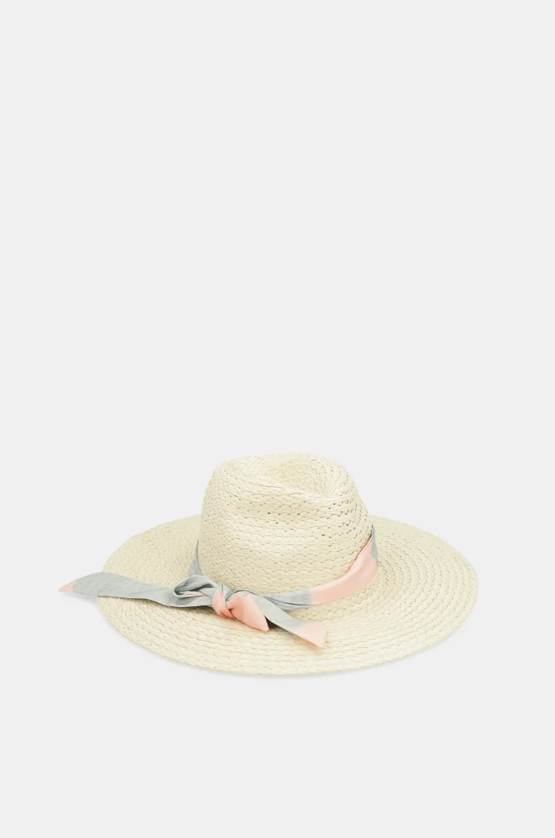 Sombrero rafia crudo - Imagen 5