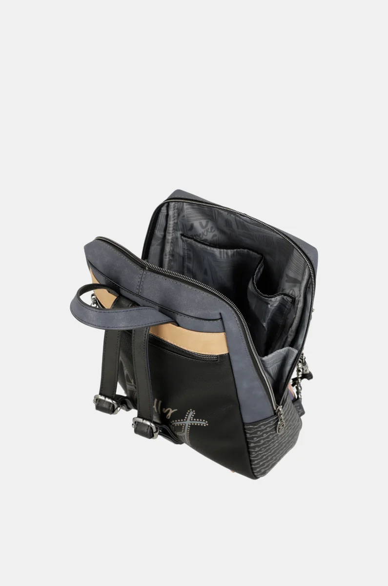 Mochila perlas azul marino Studio - Imagen 6