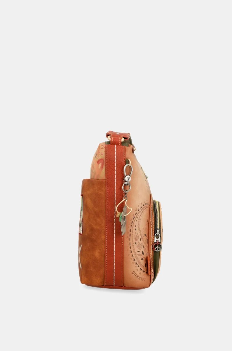 Bandolera grande Peace & Love Camel - Imagen 5