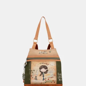 Mochila antirrobo Peace & Love Camel