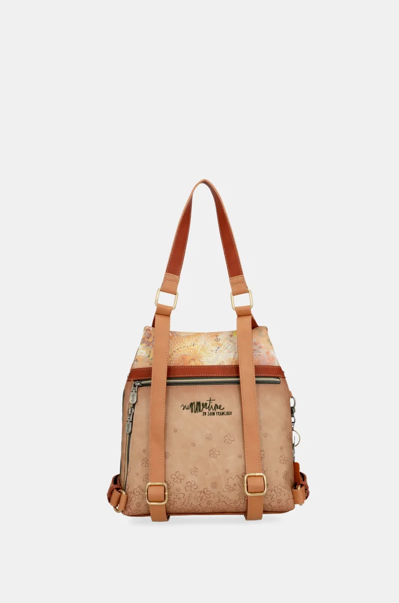Mochila antirrobo Peace & Love Camel - Imagen 4