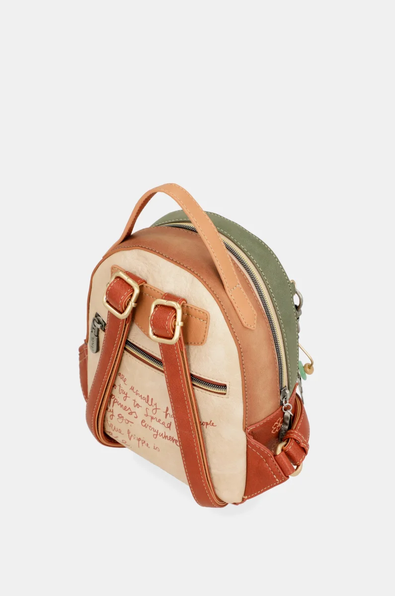 Mochila pequeña Peace & Love Camel - Imagen 9
