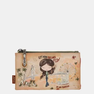 Billetero RFID flexible Peace & Love Camel