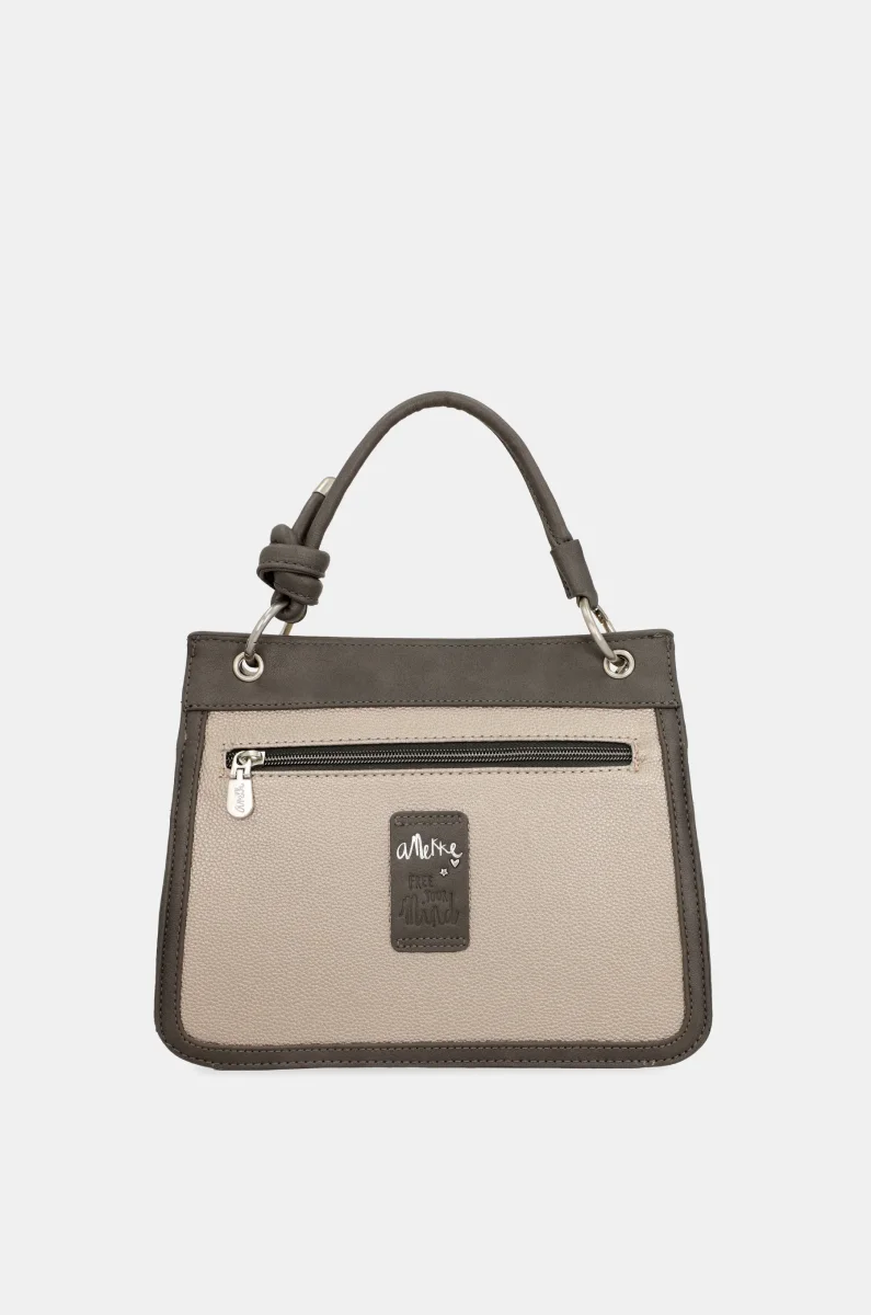Bolso de solapa Peace & Love rosa - Imagen 4