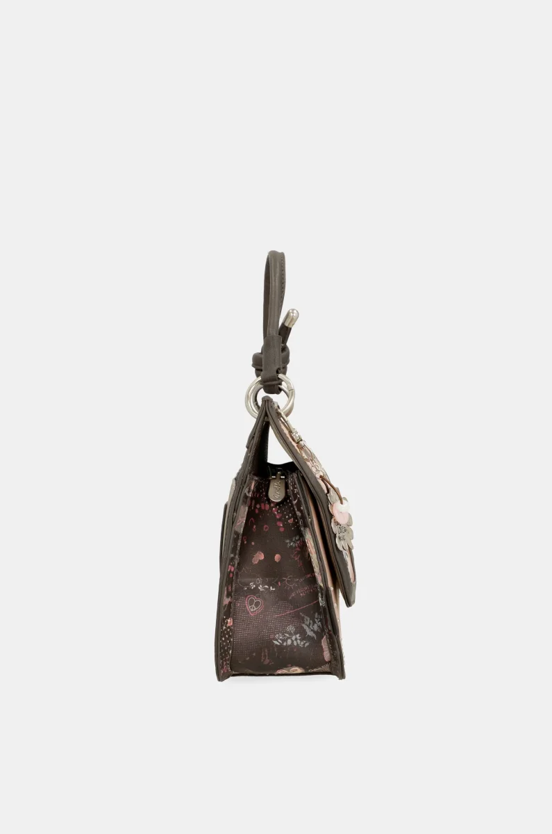 Bolso de solapa Peace & Love rosa - Imagen 5