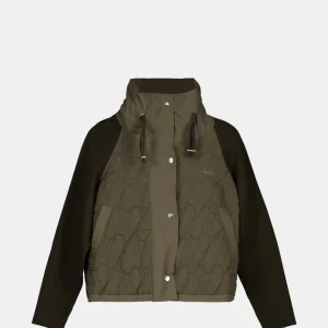 Chaqueta verde acolchada