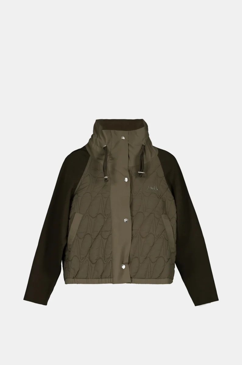Chaqueta verde acolchada