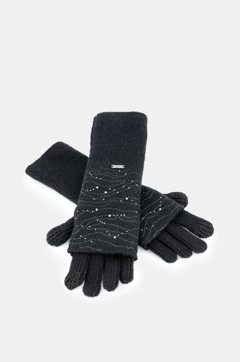 Guantes de punto negro - Imagen 2