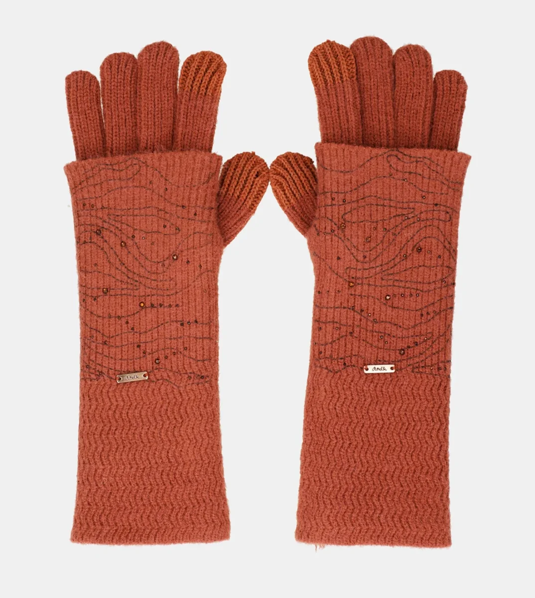 Guantes de punto rojo - Imagen 4