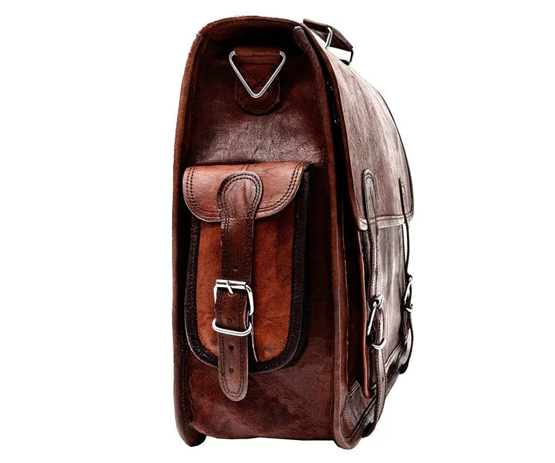 Vintage Computer Leather Bag - Imagen 4