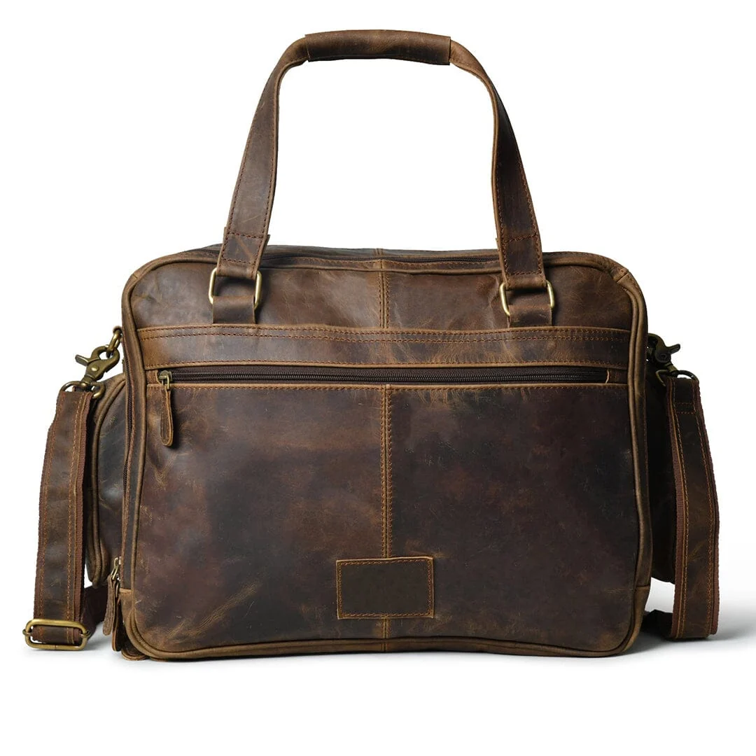 Floyd Handmade Buffalo Leather Office Briefcase - Imagen 5