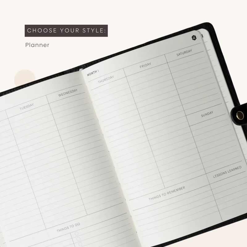 Notebook/Planner | Noir Gold - Imagen 6