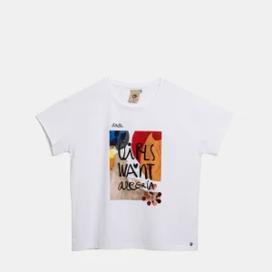 Camiseta manga corta blanca Alma