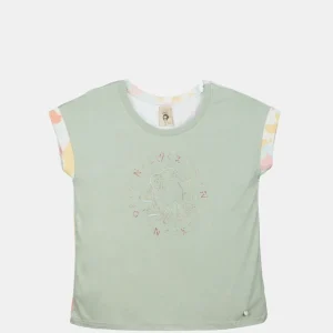 Camiseta manga corta verde Memories