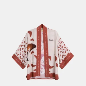 Kimono corto rojo