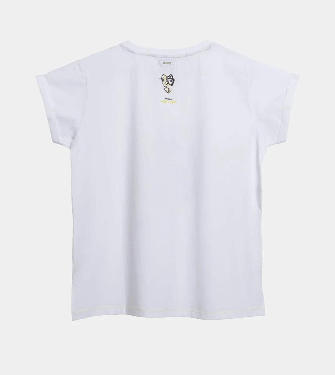 Camiseta manga corta blanca y dorada Anekke - Imagen 4
