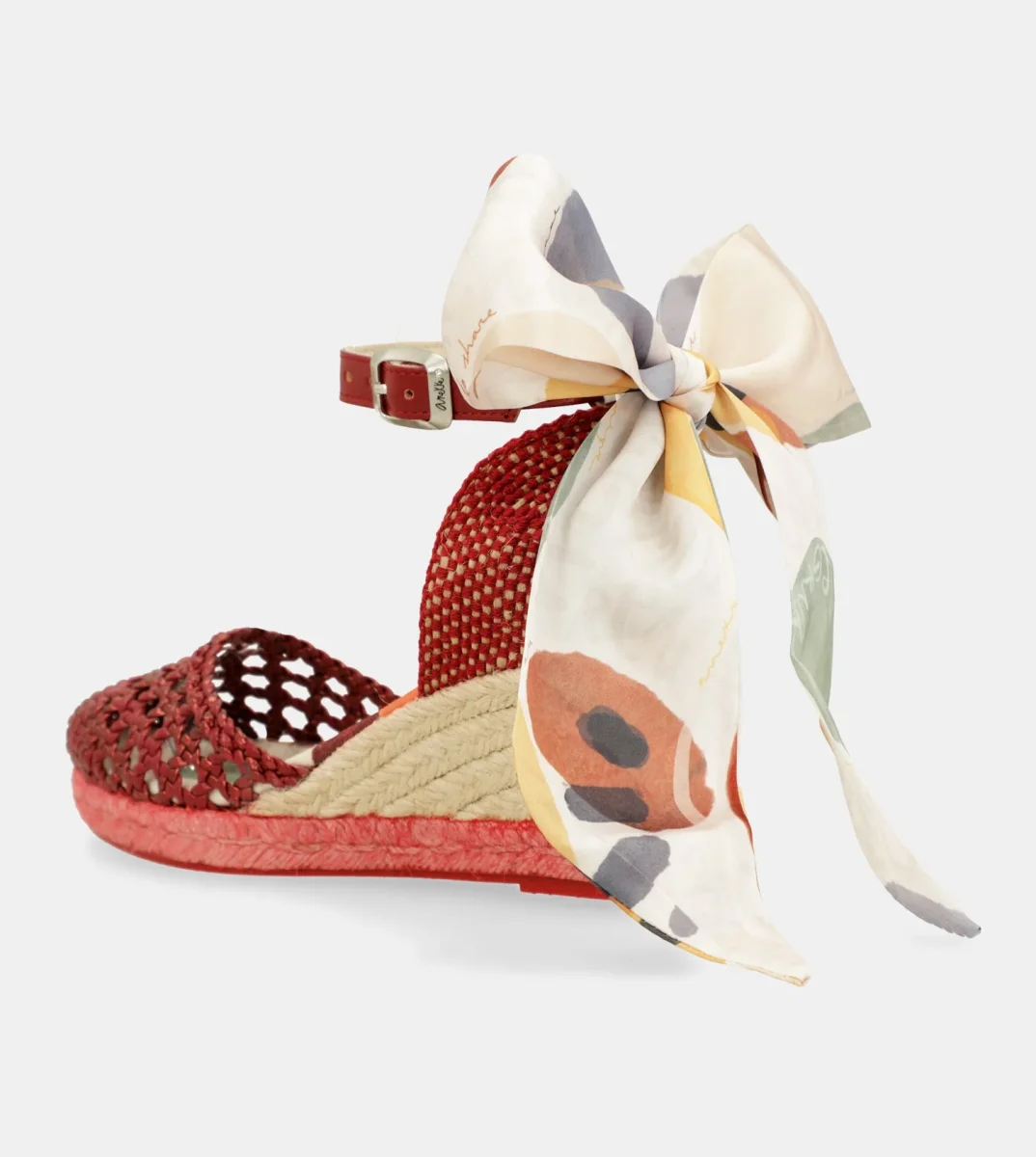 Sandalias de cuña rojas Alma - Imagen 9