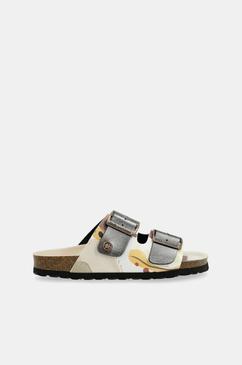 Sandalias bio multicolor negras - Imagen 2