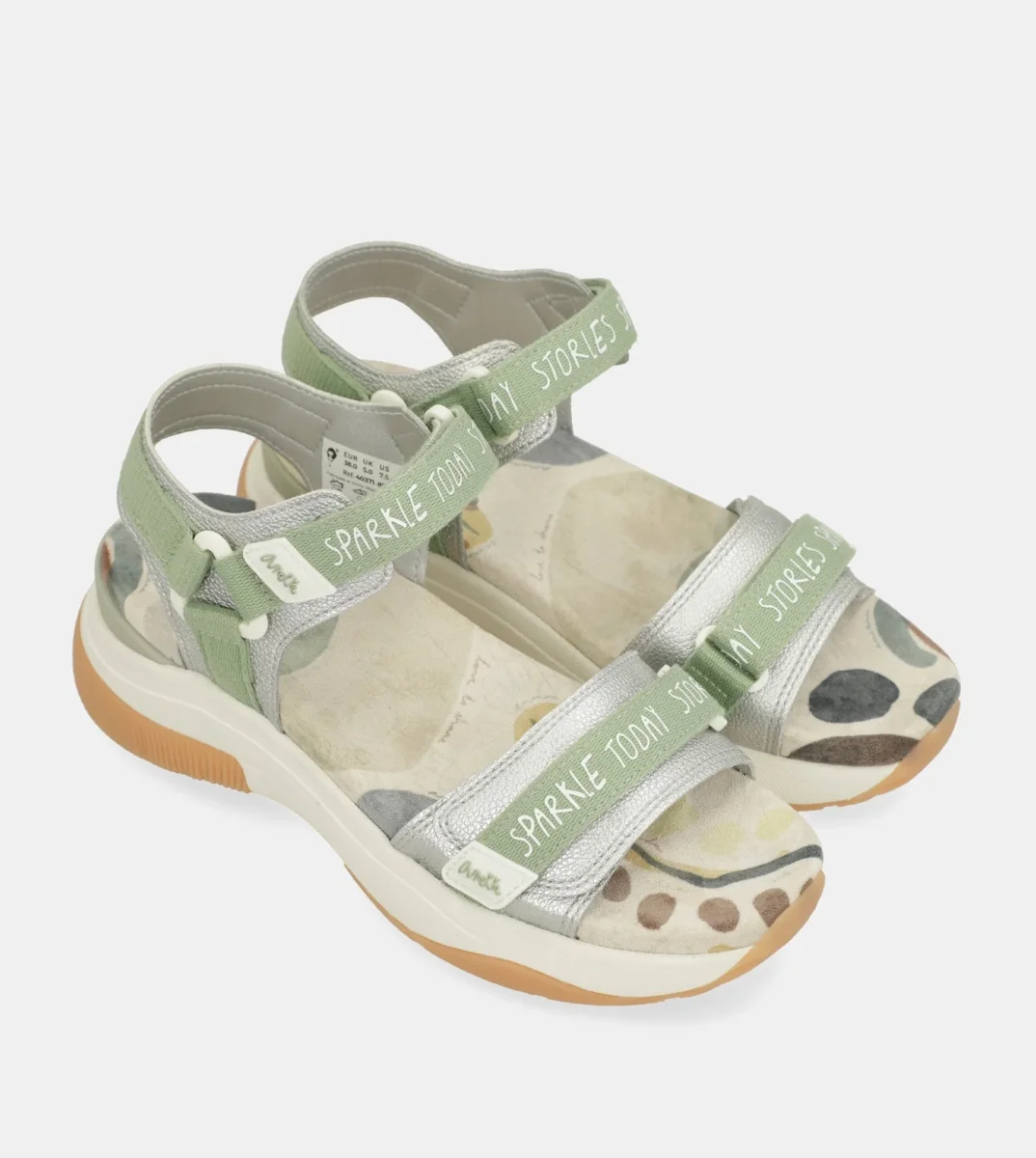 Sandalias deportivas verde - Imagen 4