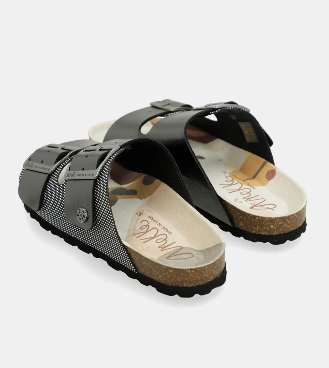 Sandalias bio negras Lunares - Imagen 8