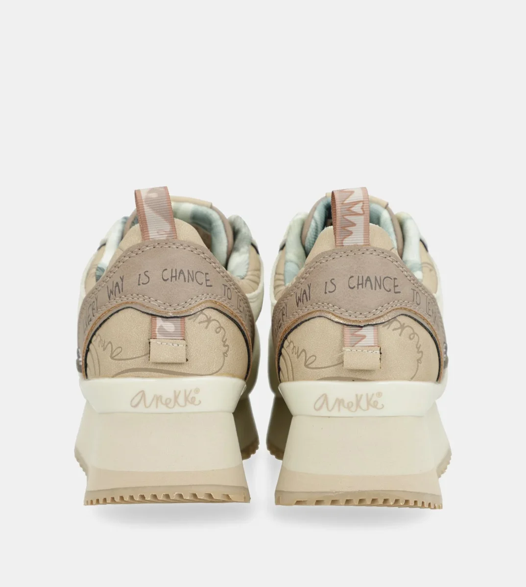 Deportivos plataforma beige - Imagen 6