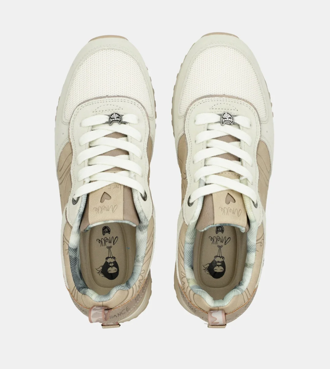 Deportivos plataforma beige - Imagen 5