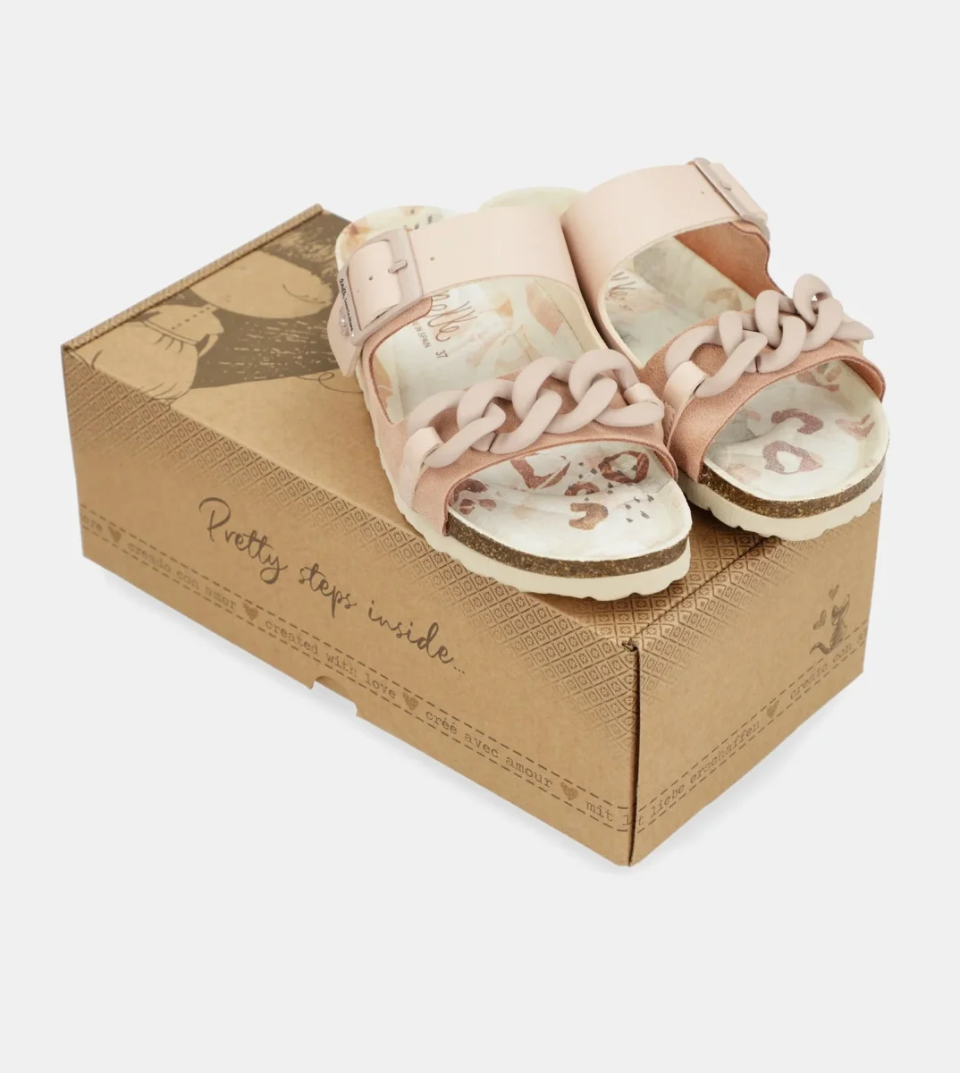 Sandalias bio eslabones rosa - Imagen 8