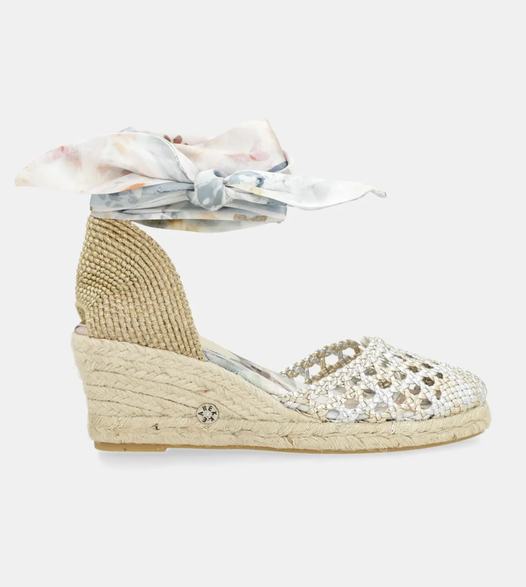 Sandalias de cuña plata Memories - Imagen 7