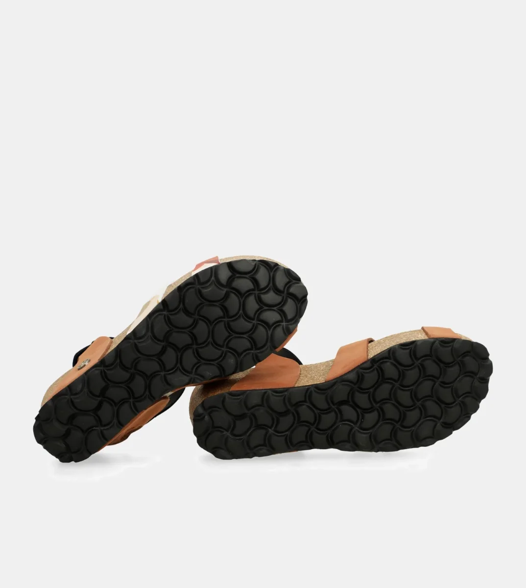 Sandalias cuña bio tiras cuero - Imagen 8