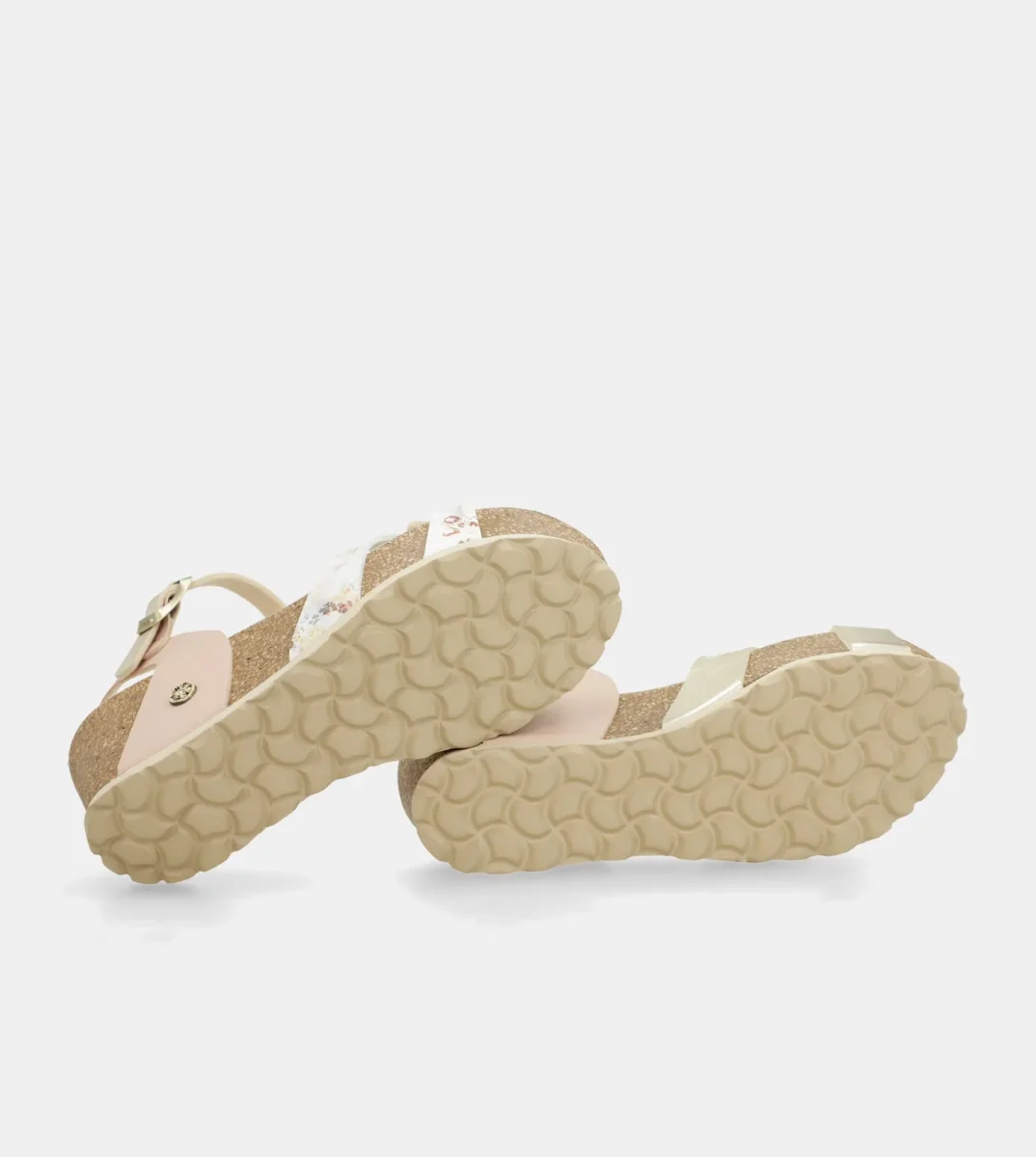 Sandalias de cuña bio tiras blancas - Imagen 5