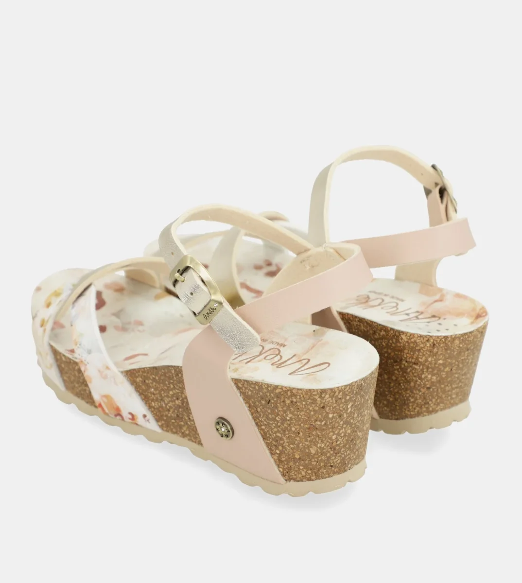 Sandalias de cuña bio tiras blancas - Imagen 7