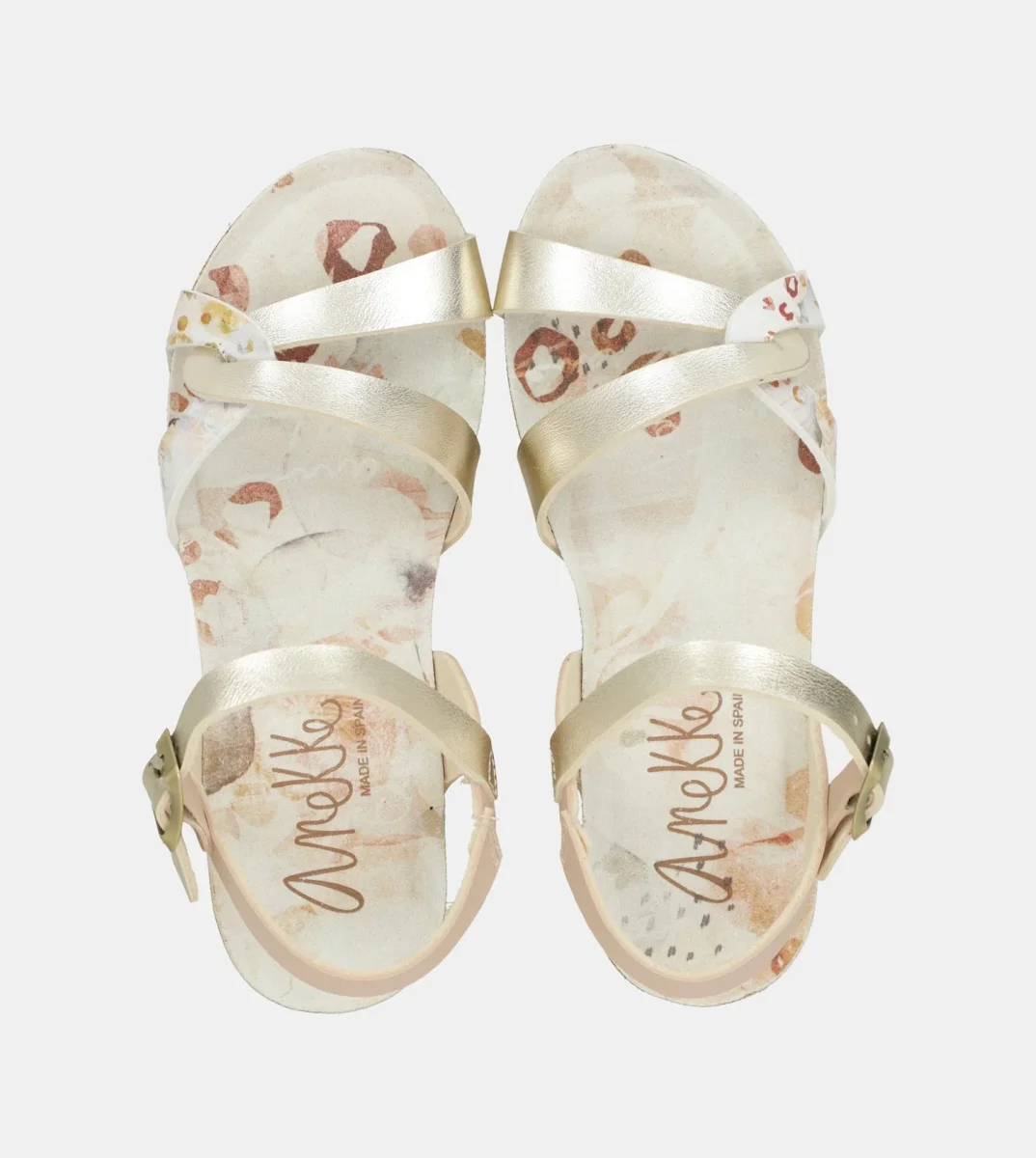 Sandalias de cuña bio tiras blancas - Imagen 8