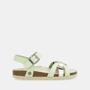 Sandalias tiras verde Memories