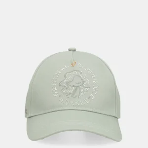 Gorra verde lazo estampado