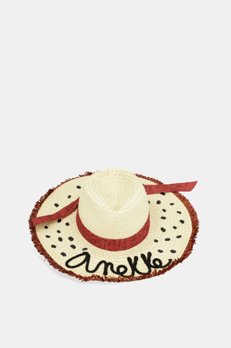 Sombrero de rafia lunares - Imagen 2
