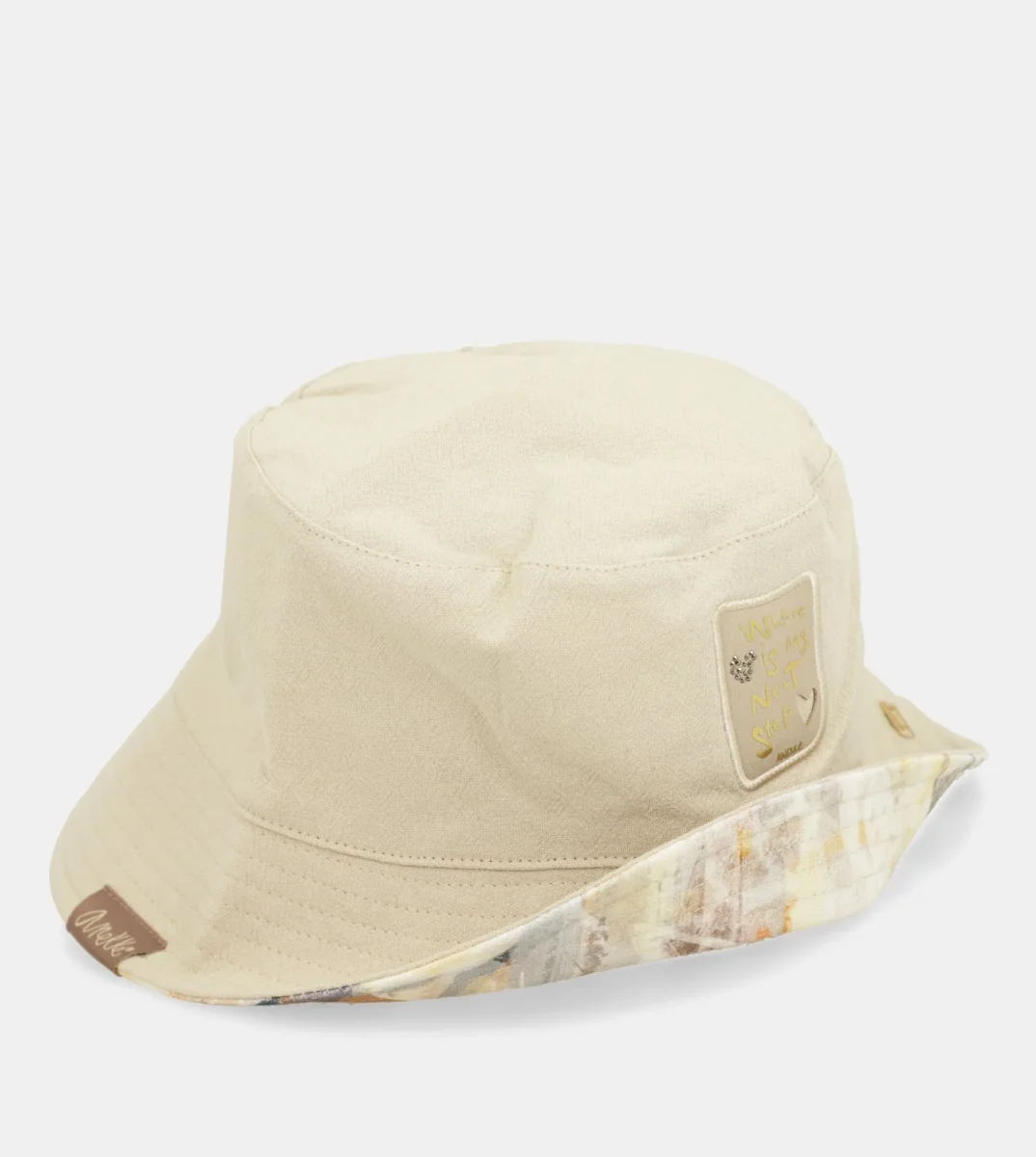 Gorro pescador reversible beige - Imagen 5