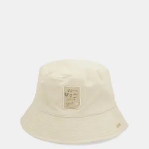 Gorro pescador reversible beige