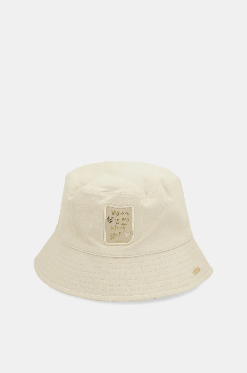 Gorro pescador reversible beige - Imagen 2