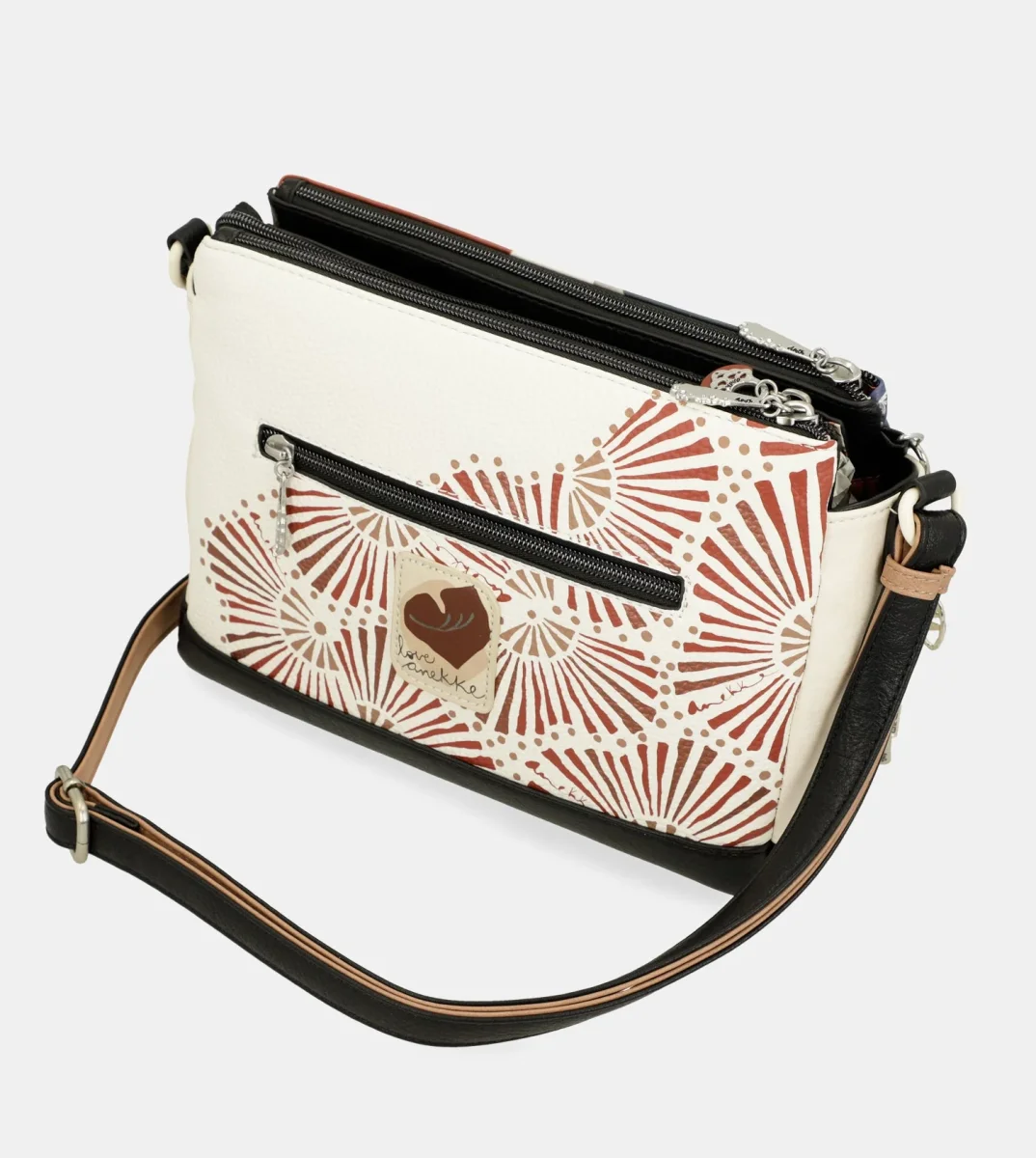 Bandolera estampada 3 compartimentos Alma - Imagen 8