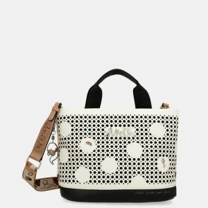 Bolso de mano con bandolera Lunares