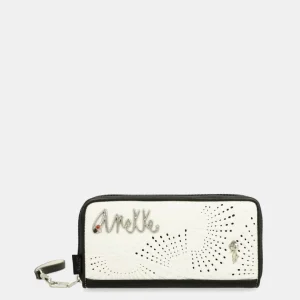 Billetero grande estampado RFID Lunares