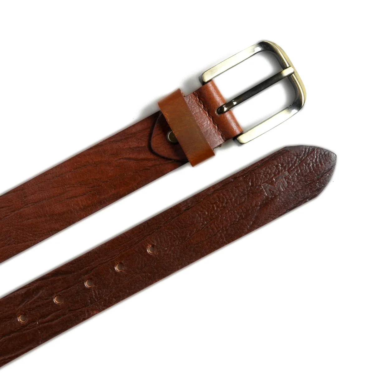 Vibrant Brown Pin Buckle Belt - Imagen 7