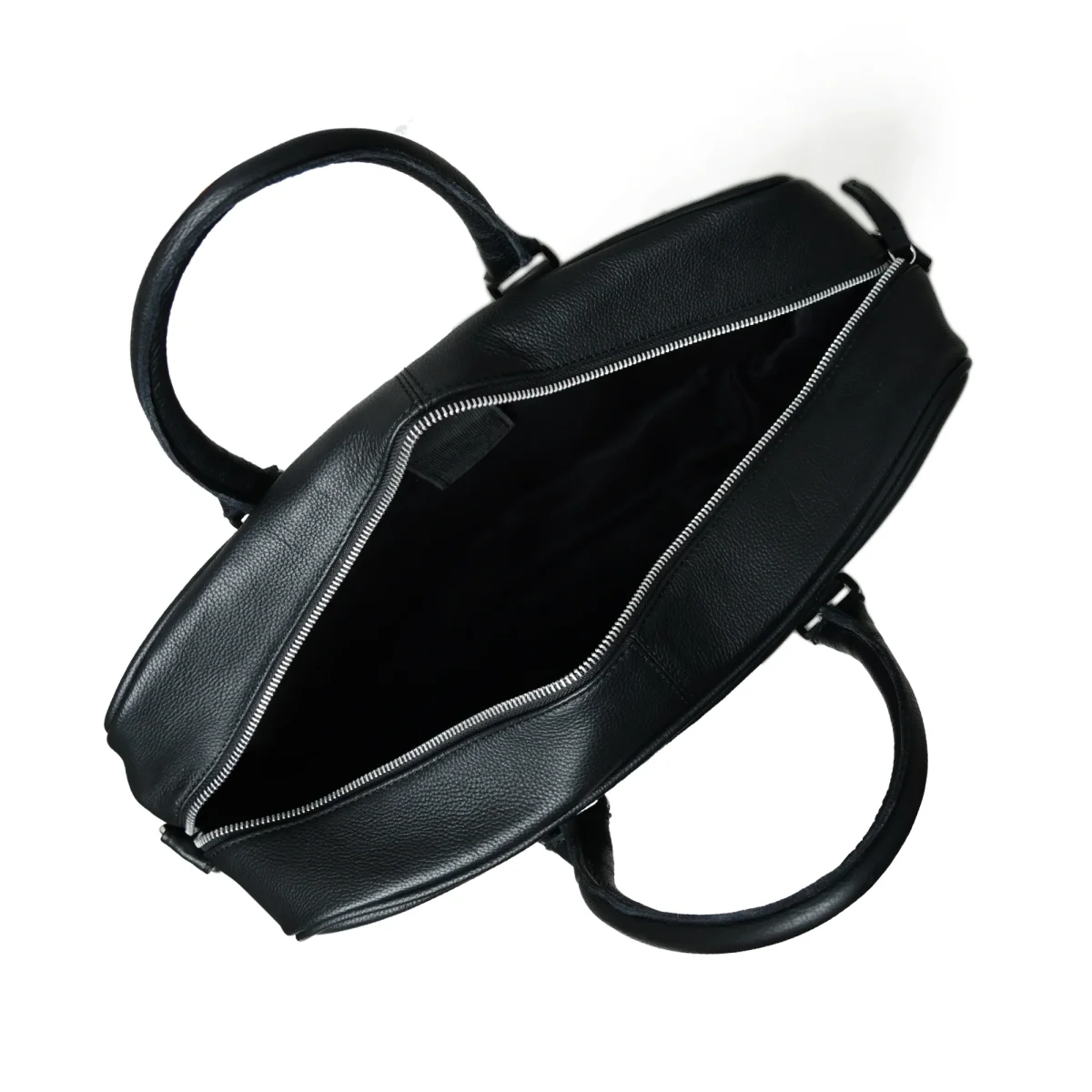 Texas Black Leather Briefcase - Imagen 8