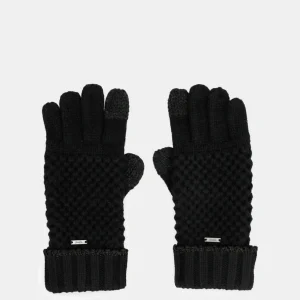 Guantes de punto negros