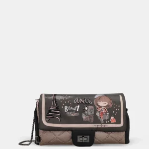 Bandolera con cierre de solapa Mademoiselle